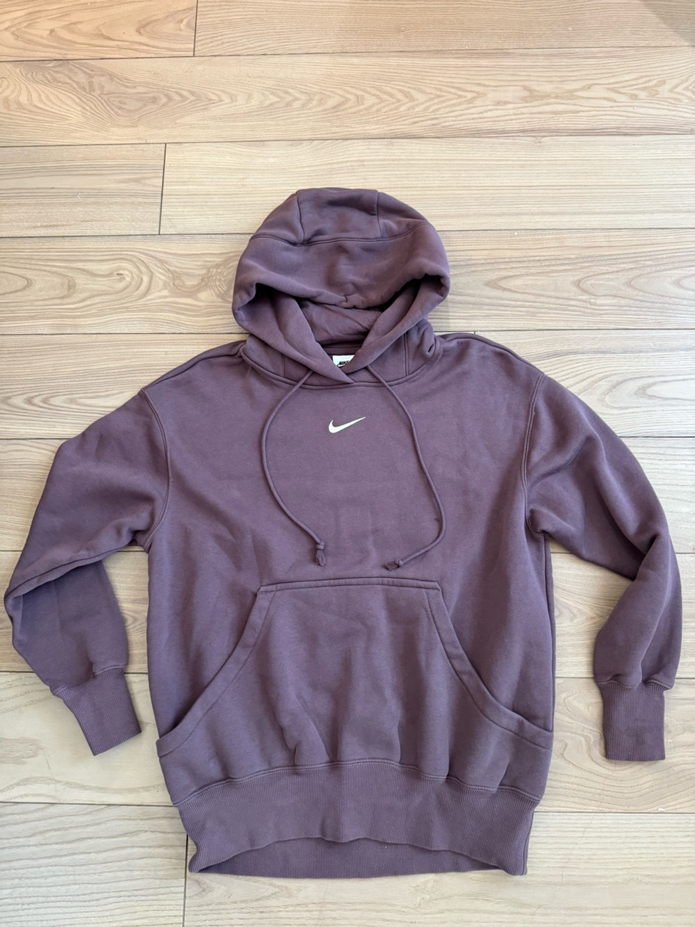 Nike Sportswear Essential Fleece Hoodie Mauve Purple Women’s XS